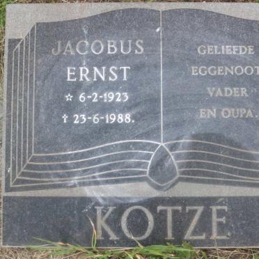 KOTZÉ Jacobus Ernst 1923-1988