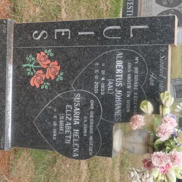 LUIES Albertus Johannes 1933-2001 &amp; Susarha Helena Elizabeth 1943-