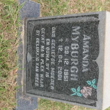 MYBURGH Amanda 1951-2001