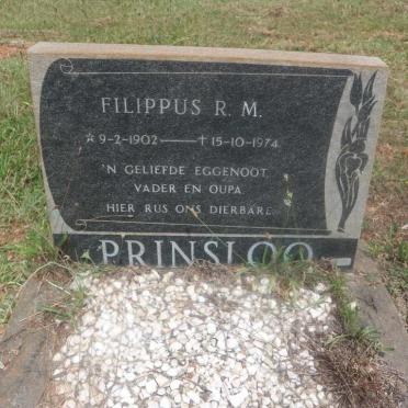 PRINSLOO Filippus R.M. 1902-1974