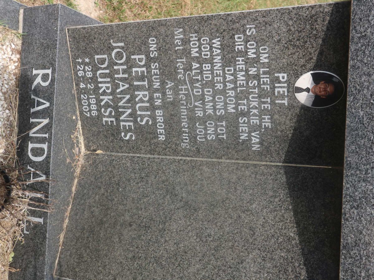 RANDALL Petrus Johannes Durkse 1986-2007