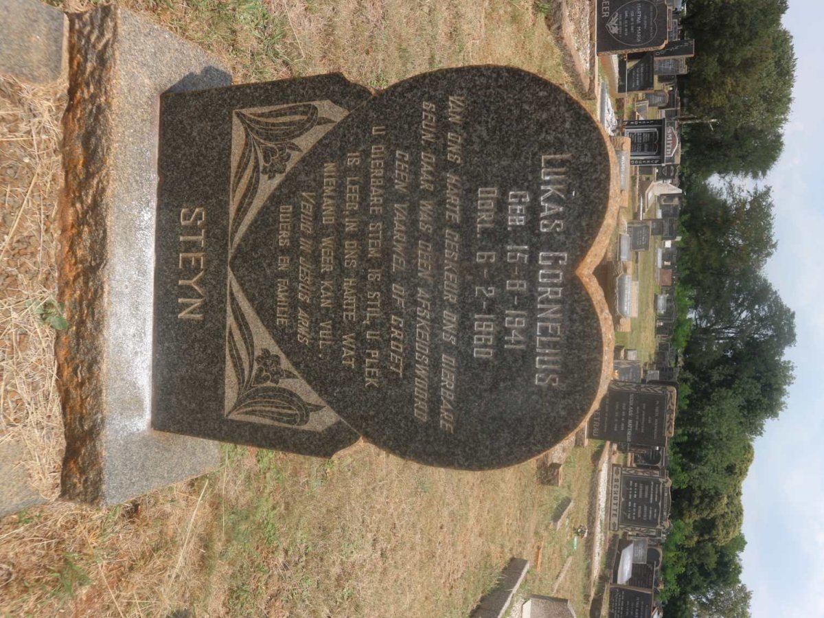 STEYN Lukas Cornelius 1941-1960
