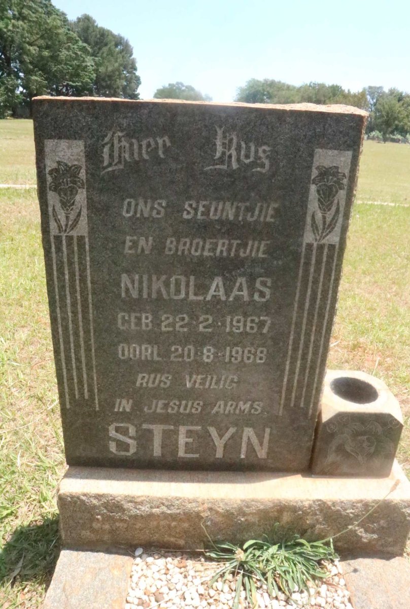 STEYN Nikolaas 1967-1968
