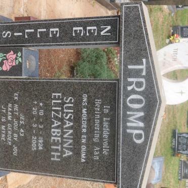 TROMP Susanna Elizabeth nee ELLIS 1924-2005