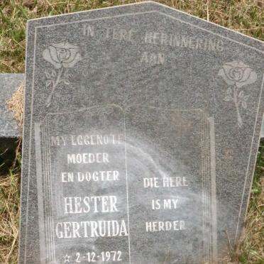 ? Hester Gertruida 1972-2008