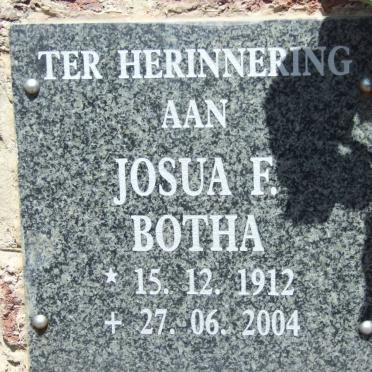 BOTHA Josua F. 1912-2004