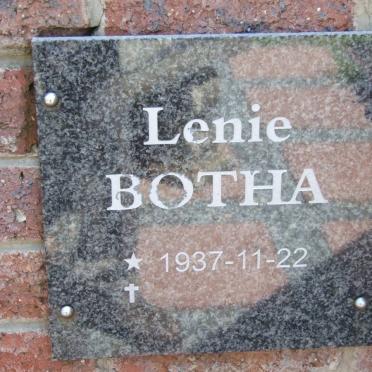 BOTHA Lenie 1937-