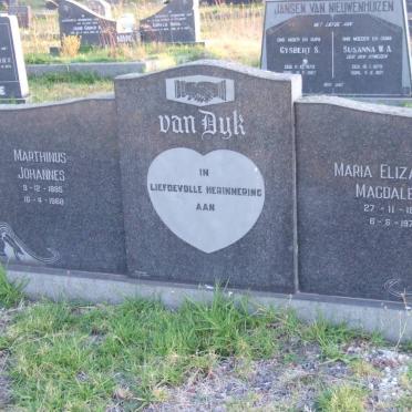 DYK Marthinus Johannes, van 1885-1968 &amp; Maria Elizabeth Magdalena 1893-1979