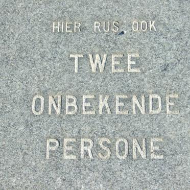 Twee onbekende persone