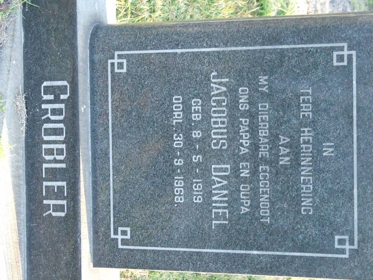 GROBLER Jacobus Daniel 1919-1968