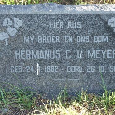 MEYER Hermanus C.L. 1882-1960