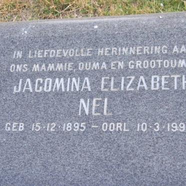 NEL Jacomina Elizabeth 1895-1990