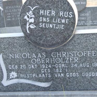 OBERHOLZER Nicolaas Christoffel 1924-1935