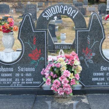 SWANEPOEL Barend 1917-1997 &amp; Johanna Susanna 1921-2007