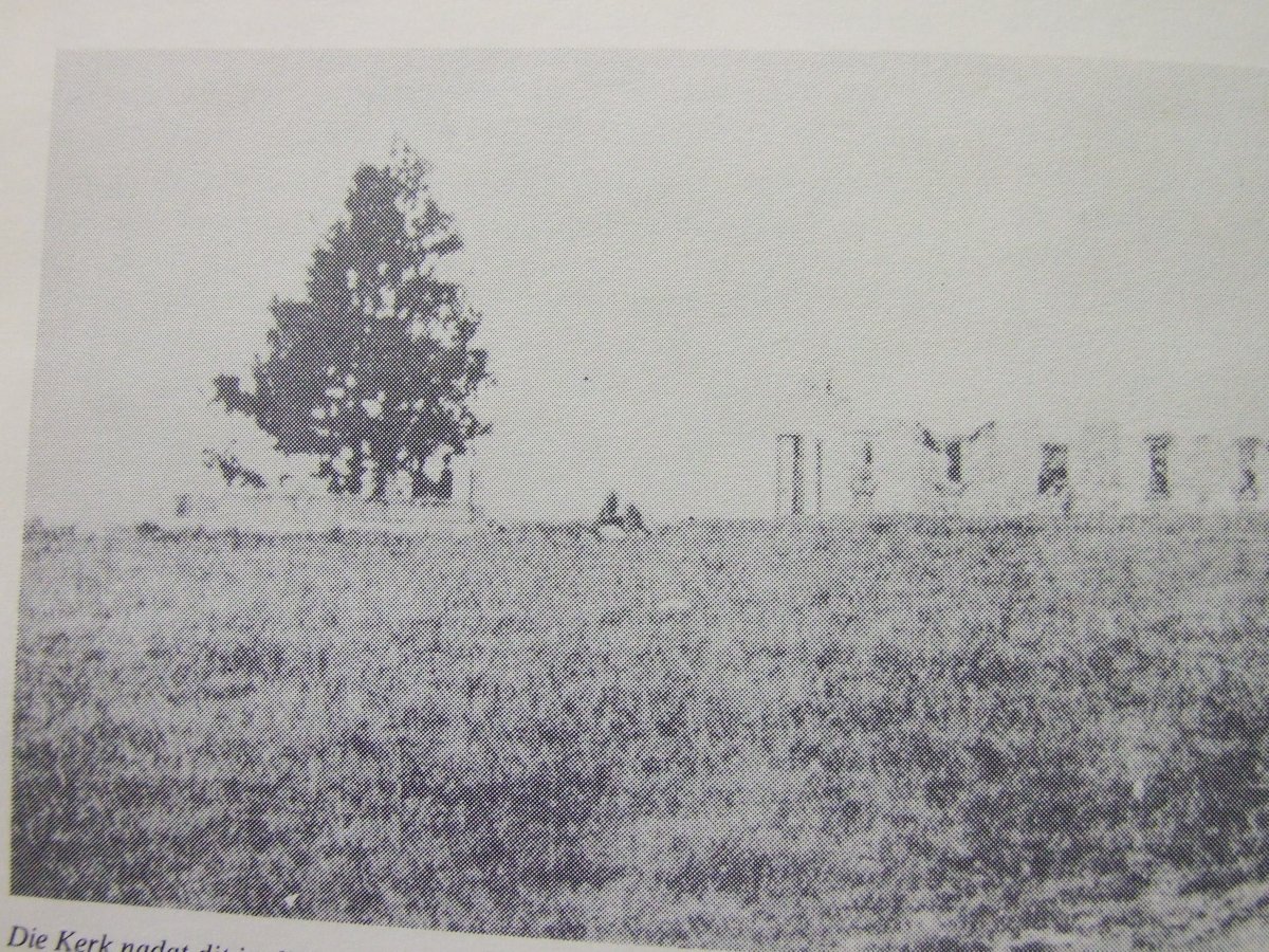 1. The cemetery near the ruins of the church that was destroyed during the Anglo Boer War