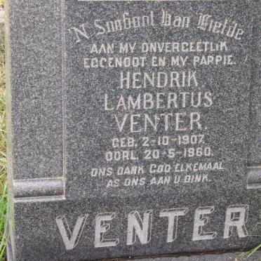 VENTER Hendrik Lambertus 1907-1960