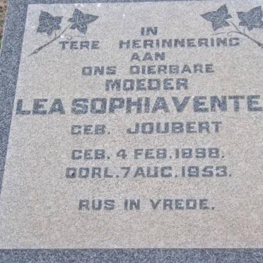 VENTER Lea Sophia nee JOUBERT 1898-1953
