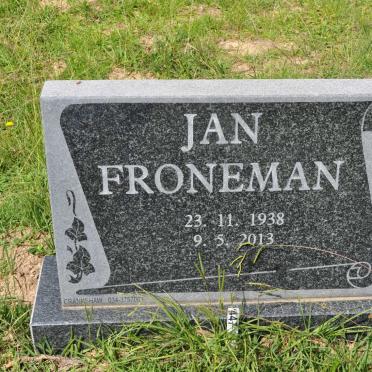 FRONEMAN Jan 1938-2013