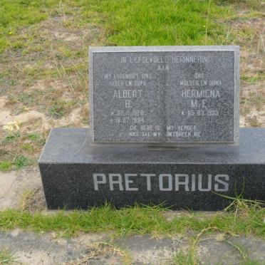 PRETORIUS Albert B. 1928-1994 &amp; Hermiena M.E. 1933-