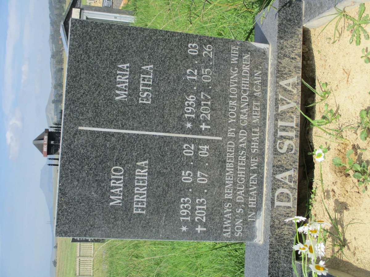 SILVA Mario Ferreira, da 1933-2013 &amp; Maria Estela 1936-2017