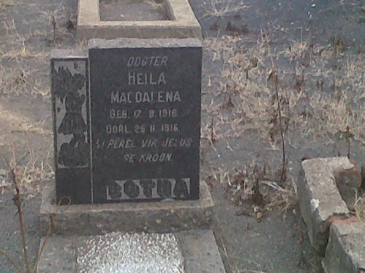 BOTHA Heila Magdalena 1916-1916