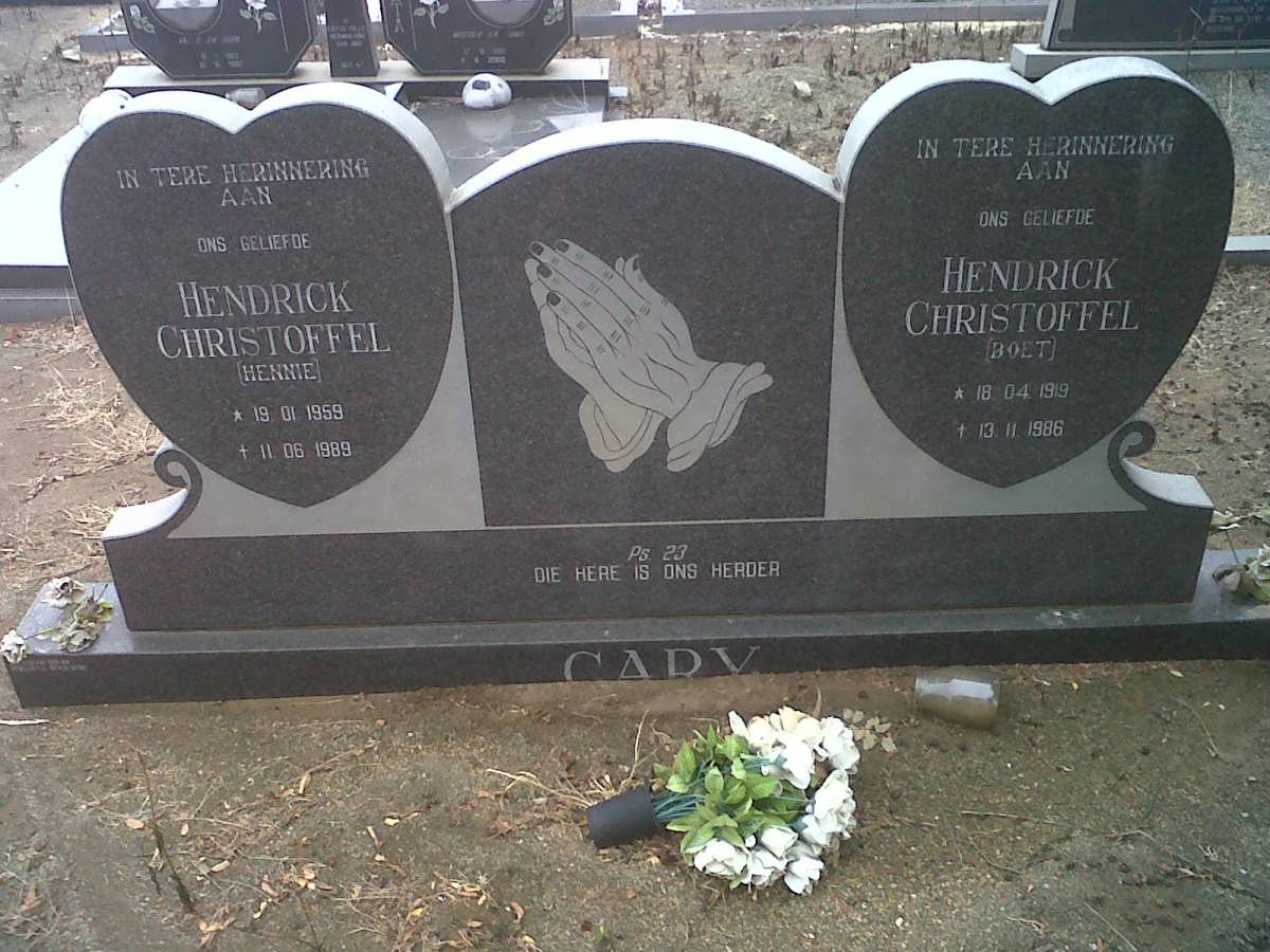CARY Hendrick Christoffel 1919-1986 :: CARY Hendrick Christoffel 1959-1989