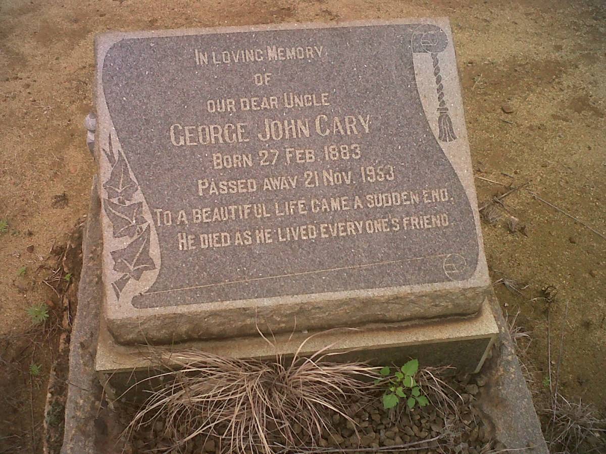 CARY George John -1883-1953