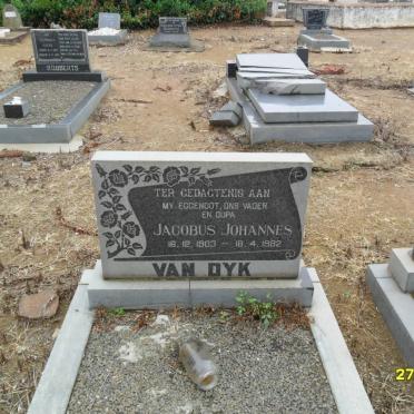DYK Jacobus Johannes, van 1903-1982
