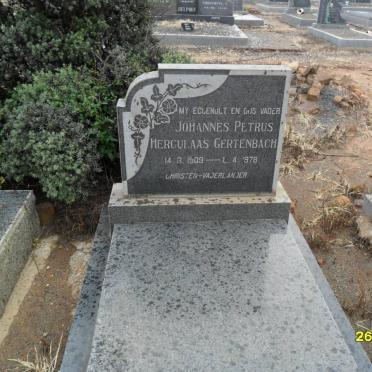 GERTENBACH Johannes Petrus Herculaas 1909-1978