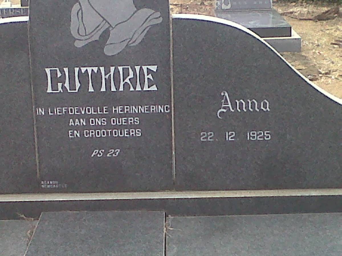 GUTHRIE Anna 1925-