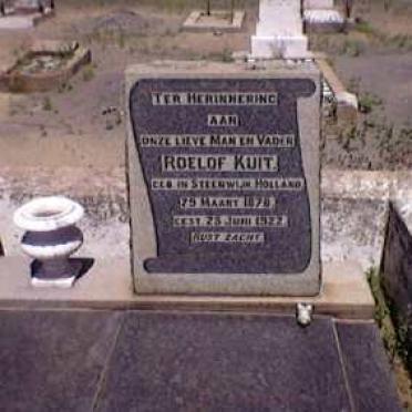 KUIT Roelof 1878-1922
