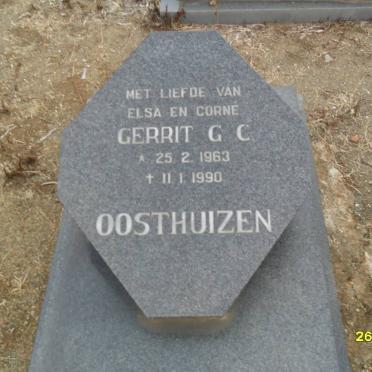 OOSTHUIZEN Gerrit G.C. 1963-1990