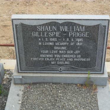 PRIGGE Shaun William, Gillespie 1965-1995
