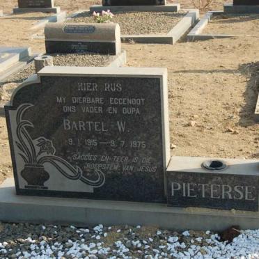 PIETERSE Bartel W. 1915-1975