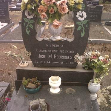 RODRIGUES Jose M. 1944-1986