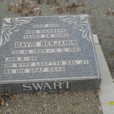 SWART David Benjamin 1899-1981