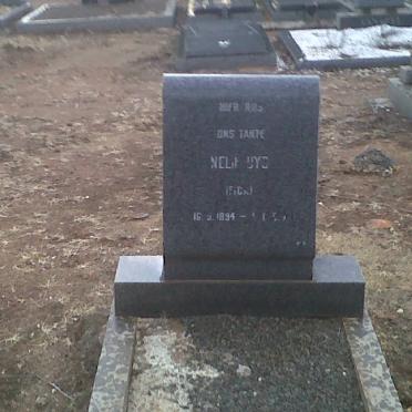 UYS Nelie nee FICK 1894-