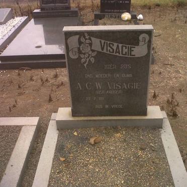 VISAGIE A.C.W. nee KRUGER 1911-