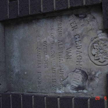 PREEZ Derkie Aletha, du 1853-1902