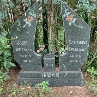 ERASMUS Josef Johannes 1936-1998 & Catharina Frederika 1940-2018