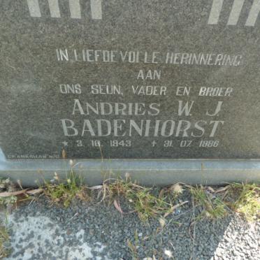 BADENHORST Andries W.J. 1943-1986