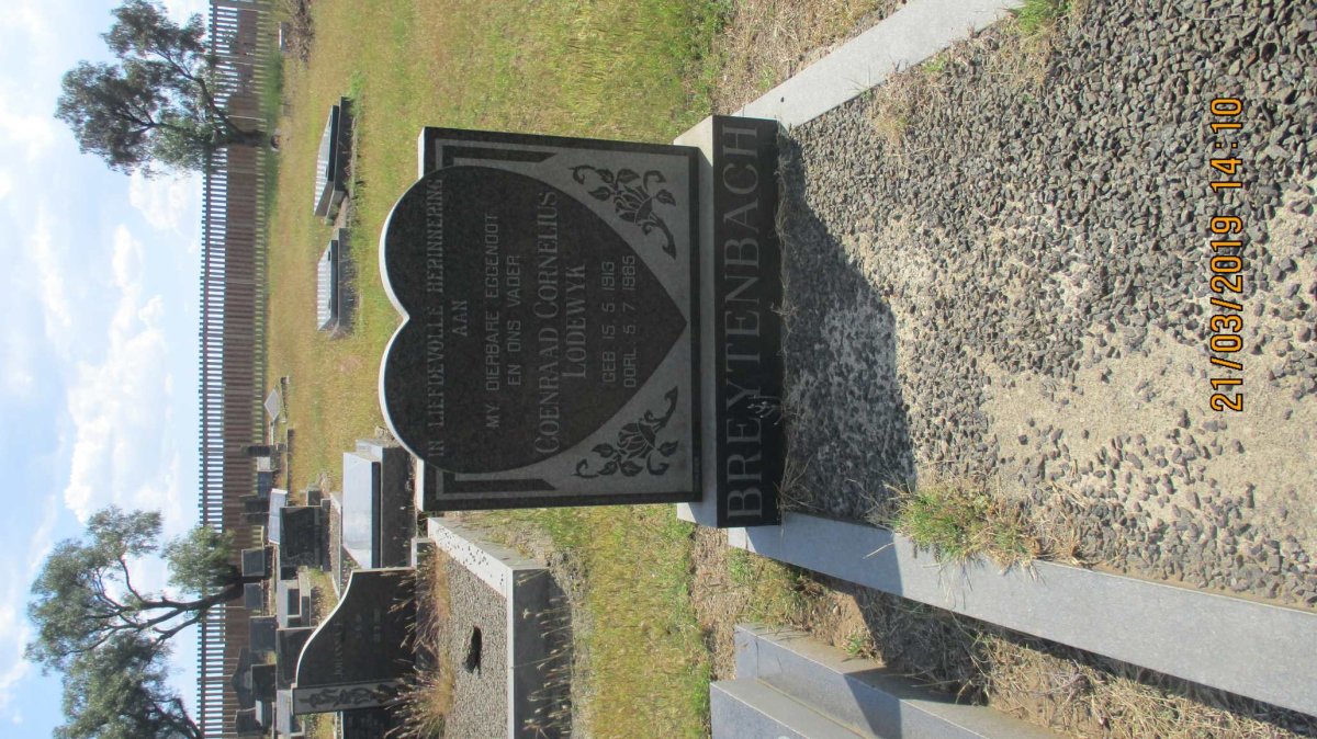 BREYTENBACH Coenraad Cornelius Lodewyk 1913-1985