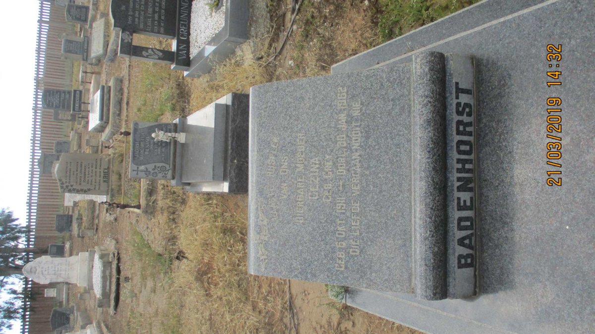 BADENHORST Gezina nee GREY 1911-1962