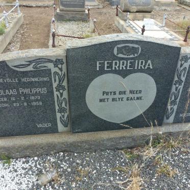 FERREIRA Nicolaas Philippus 1873-1958 &amp; Susanna Dirkie PRINSLOO 1873-1950