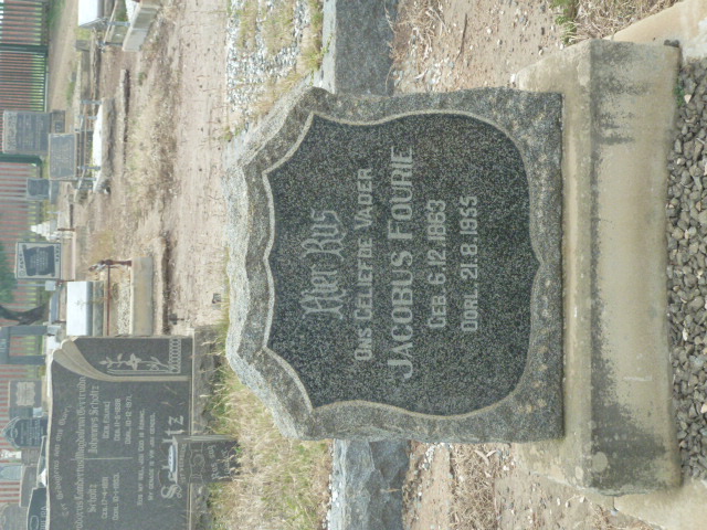 FOURIE Jacobus 1863-1955