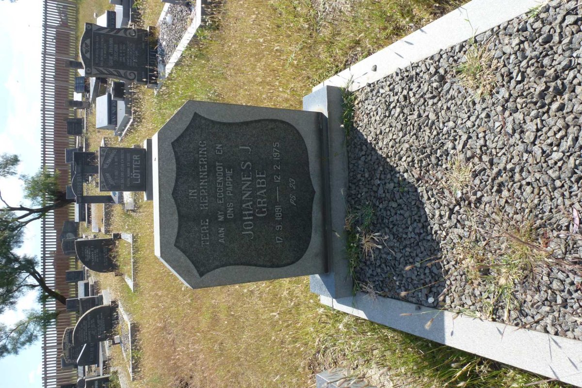 GRABE Johannes J. 1891-1975