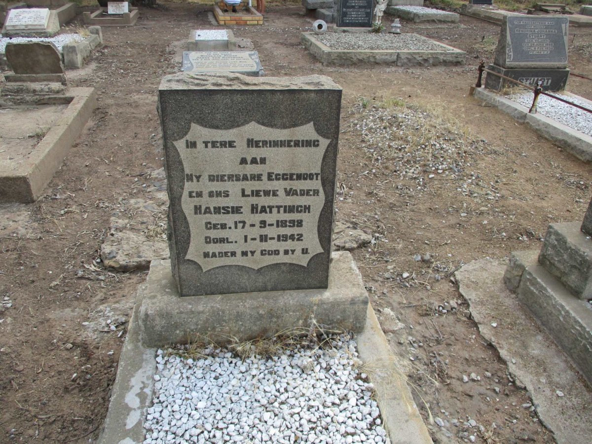 HATTINGH Hansie 1898-1942