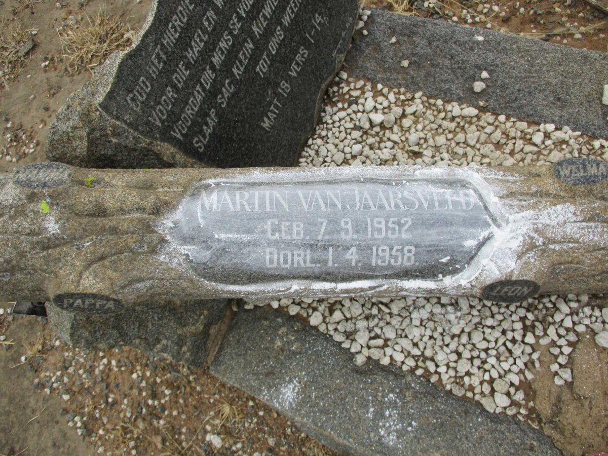 JAARSVELD Martin, van 1952-1958