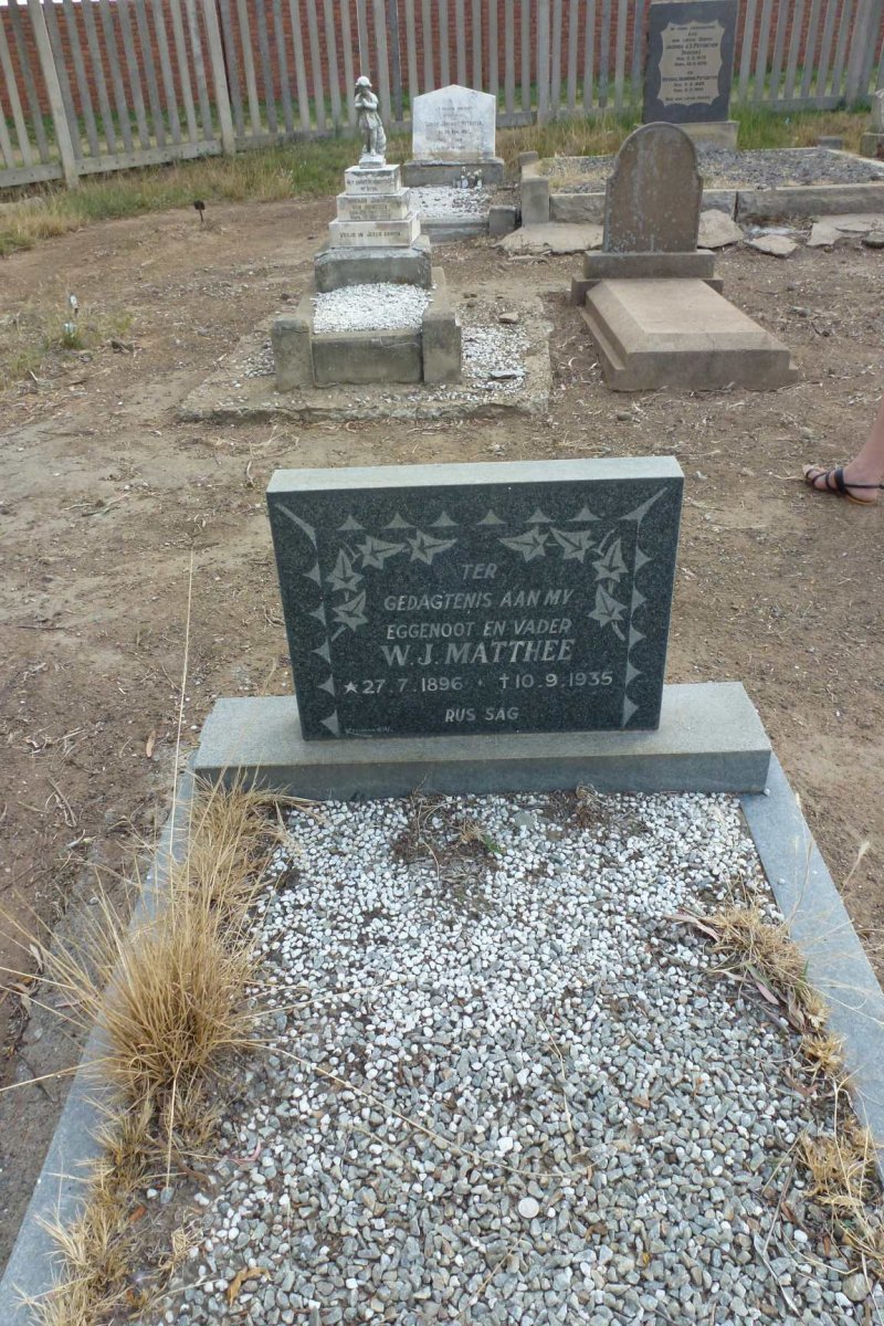 MATTHEE W.J. 1896-1935
