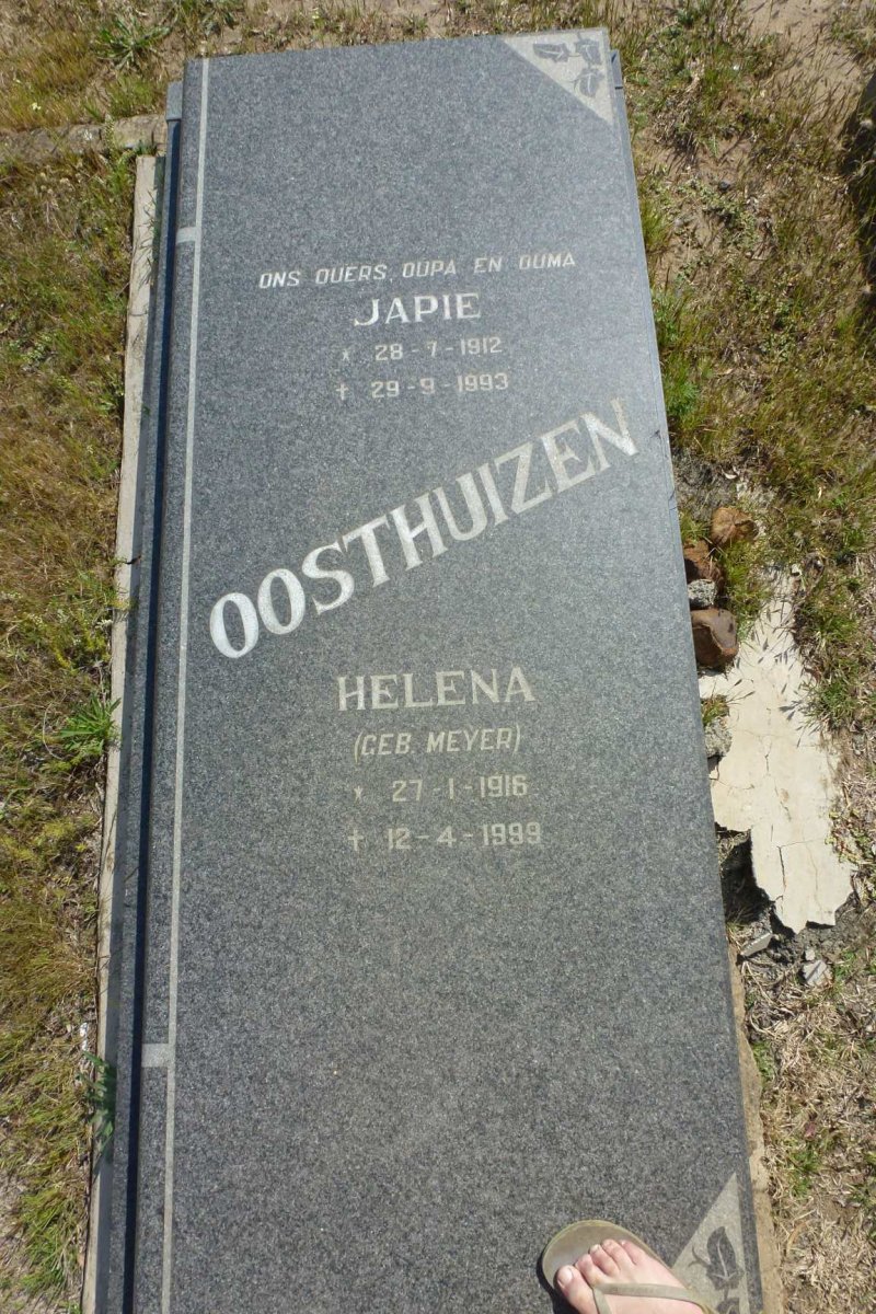 OOSTHUIZEN Japie 1912-1993 & Helena MEYER 1916-1999